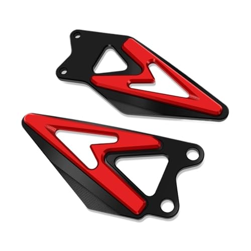 Protector de clavijas ZX6R 636 de alta resistencia con acabado estriberas traseras rojas
