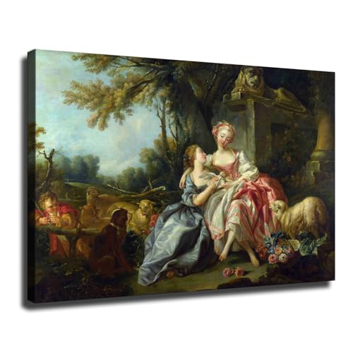 The Billet-Doux - Rococo By Francois Boucher Art Poster Vintage
