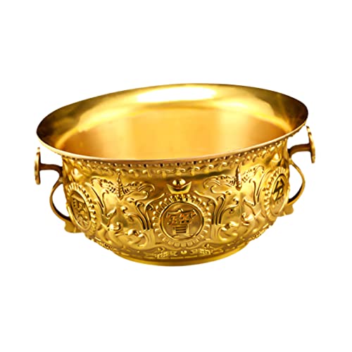 Cornucopia dorada PRETYZOOM de mesa para almacenamiento de objetos decorativos en oficina 2