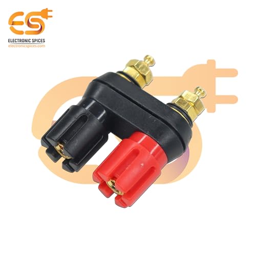 Image of Electronic Spices 4mm Dual Female Banana Jack Socket Binding Post Terminal Connector for Speaker, Amplifier & Audio Equipment (Pack of 5)