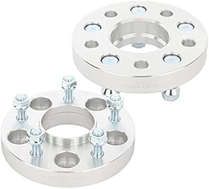 ECCPP 2X 1 inch Hubcentric Wheel Spacer Adapters 5x4.75 to 5x4.75 Fit for Impala Blazer for Riviera for S15 Jimmy Wheel spacers kit with 12x1.5 Studs