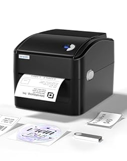 vretti Stampante per Etichette di Spedizione, Stampante Termica per Etichette 4x6 per Pacchetti di Spedizione, per Piccole Aziende UPS Amazon