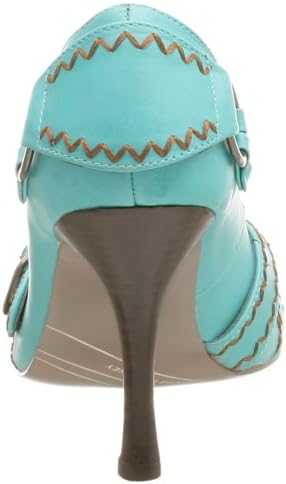 Naughty Monkey Women's Playful Buckle Pump,Turquoise,8.5 M | Image 2