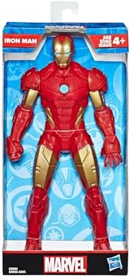 Marvel, Action Figure, Homem de Ferro, Mighty Hero Series - Brinquedo de Herói com 24 cm, Articulado - A partir de 4 Anos
