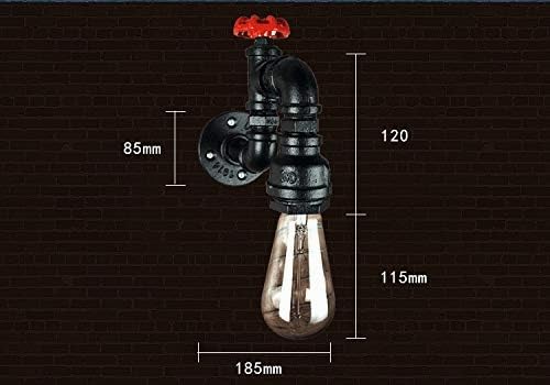 Rétro Applique Murale en Tuyau d'Eau Industriel E27 avec American Style Créative Vent Décorations D'éclairage