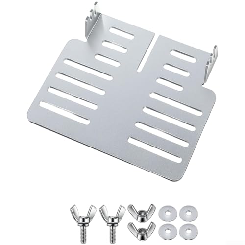 Lot de 9 supports de fixation réglables en acier inoxydable pour ventilateur de chauffage pour modèles Buddy Fixation sécurisée Écrous à oreilles Boulons Argenté