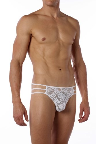 String en dentelle blanc respirant et invisible Tri Good Devil S