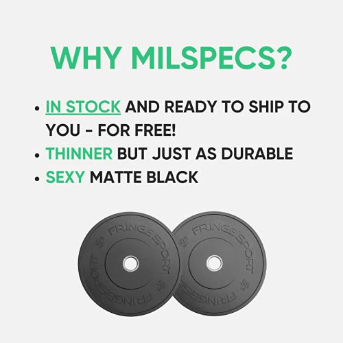 Fringe Sport Rubber Weight Plates Set | 250Lbs Rubber Bumper Plates Set | Includes (4) 45-Lb Plates, (2) 25-Lb Plates And (2) 10Lbs Gym Plates | Fits 2" Barbells | Barbell Plates For Weight Lifting (197 Bytes) #TOP2