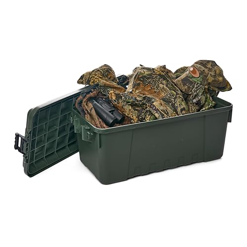Image of Plano Sportsman Trunk, OD Green, Medium, Lockable Storage Box, Airline Approved Sportsman Trunk, Hunting Gear and Ammunition Bin, Heavy-Duty Containers for Camping, 68-Quart