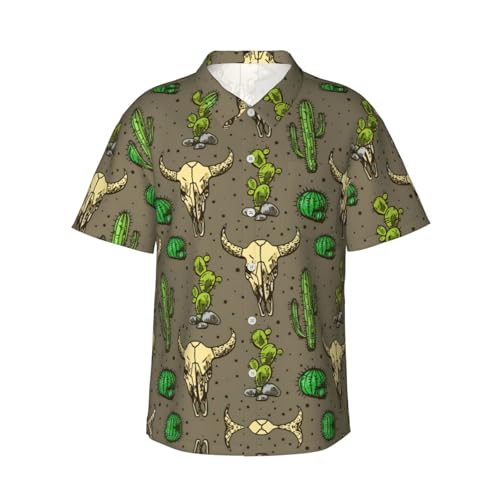 Chemise hawaïenne homme motif cactus pour vos vacances d'ete