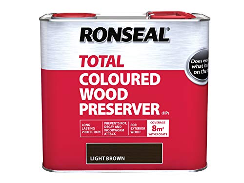 RONSEAL RSLTTWPLB25L Trade Total Wood Preserver Light Brown 2.5 Litre