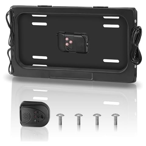 Universal Metal License Plate Frame - Sleek Black Design, Durable for All Vehicles and Perfect for Car Enthusiasts Cover