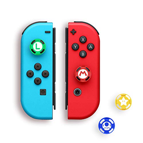 4 peças de silicone Joystick Thumb Stick Grip Case Cap para Nintendo Switch NS NX Joy-Con