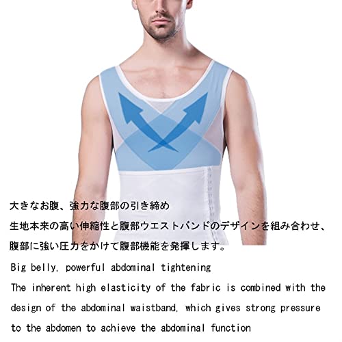Ventre plat homme grâce au débardeur de compression gainant noir - 5