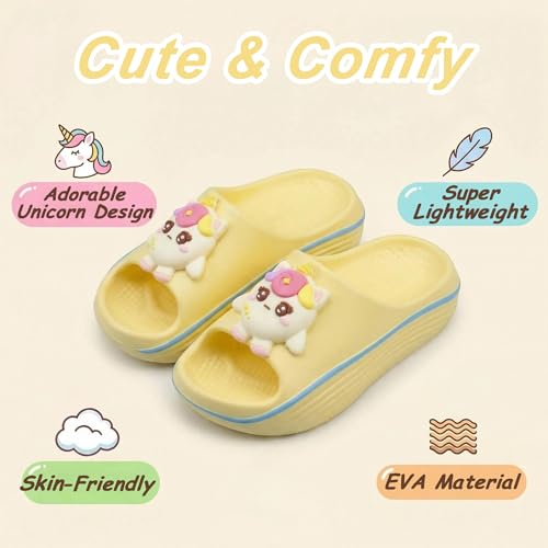 Image of Kids Cloud Slides Boys Girls Slides Non-slip Summer Beach Pool Shoes EVA Girls Everday Slip on Slide Sandals Garden Slippers Bathroom Shower Shoes