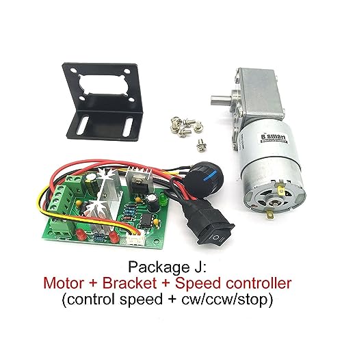 Motor de engranajes helicoidales A58SW-555 12V para evitar caídas por carga fija 5