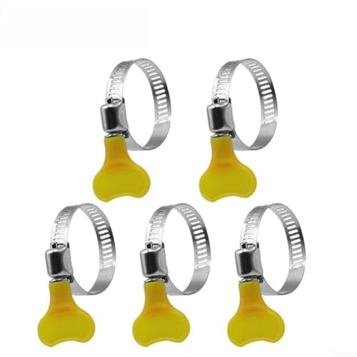 Lot de 10 colliers de serrage réglables en acier inoxydable de 10 à 38 mm pour conduite de carburant, tuyaux d'eau et raccords de plomberie, colliers de serrage durables pour automobile, radiateur (22