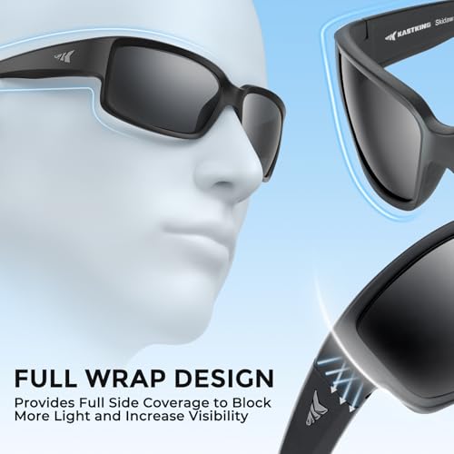 KastKing Skidaway Polarized Sport Sunglasses for Men and Women,Ideal for Driving Fishing Cycling and Running,UV Protection4