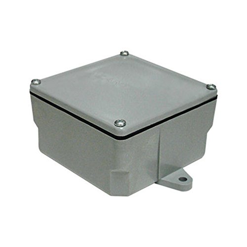 Cantex 4 in. Square PVC 1 gang Junction Box Gray
