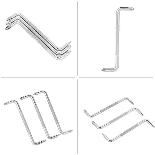 Samfox Offset Screwdriver Set - Right Angle Phillips Screw Driver - 90 Degree Phillips Screwdriver/Flat Head Bent Screwdriver Set 3Pcs Angle Screwdriver #TOP2