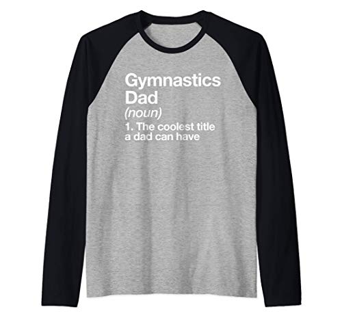 Papá de Gimnasia Definition Funny Deportes Camiseta Manga Raglan