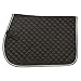 Tough 1 EquiRoyal Square Quilted Cotton Comfort English Saddle Pad, Black