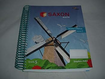 Spiral-bound Saxon Math Grade 5 Teacher's Edition Volume 1 Book