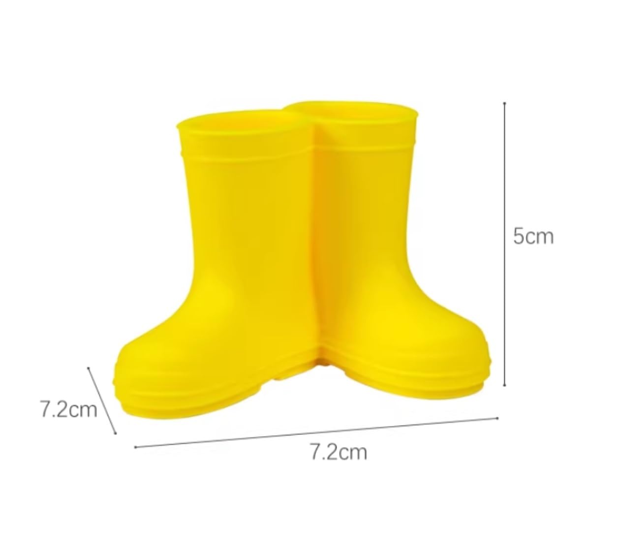Bagno Porta Portaspazzolino for Stivali da Pioggia, Organizer Carino in Silicone for Accessorio Bagno Spazzolino Accessori(Yellow)
