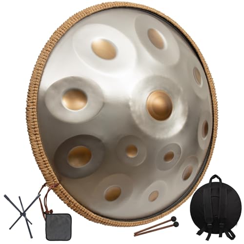 Handpan 22 Inch D Minor Handpan 12 Notas Instrumento de Tambores para Presentaciones Profesionales, Sonido 440HZ para Adultos miniatura 1