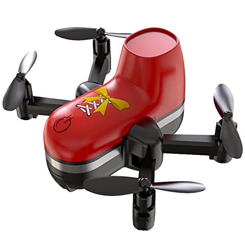 OBEST Nuevo Mini Drone para Niños y Principiantes, RC Helicopter Land Racer, Zapatos Voladores RC Quadcopter con 2 Baterías, Modo sin Cabeza, Estabilización de Altitud, Despegue/Aterrizaje de un Botón