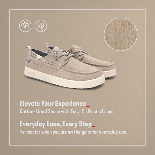 Mocassins pour Hommes Pitas Maui Flax en lin respirant