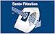 Menalux 2000, 5 Staubbeutel, 1 Mikrofilter (Synthetik Staubbeutel, hohe Saugleistung & Filtration, Hygieneverschluss, Anti-Geruch, neutralisiert Gerüche, reißfest, weiß)