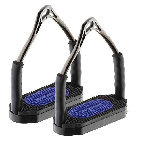 Sprenger Bow Balance Steigbügel - Edelstahl rostfrei anthrazit, 120 mm Trittweite