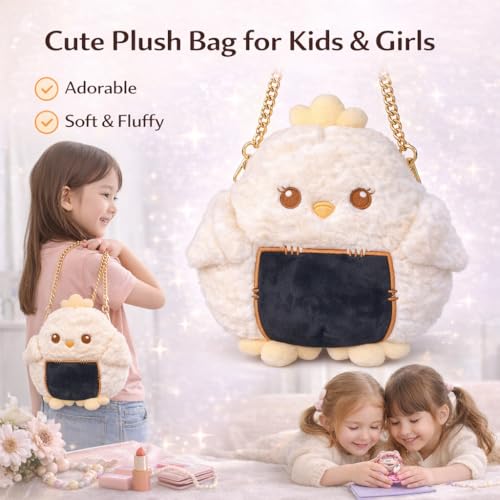 Image of Cute Tiger Plush Sling Bag for Kids | Soft Toy Shoulder Bag with Adjustable Strap | Lightweight Animal Backpack for Boys & Girls | Travel & Gift Bag - Black & White
