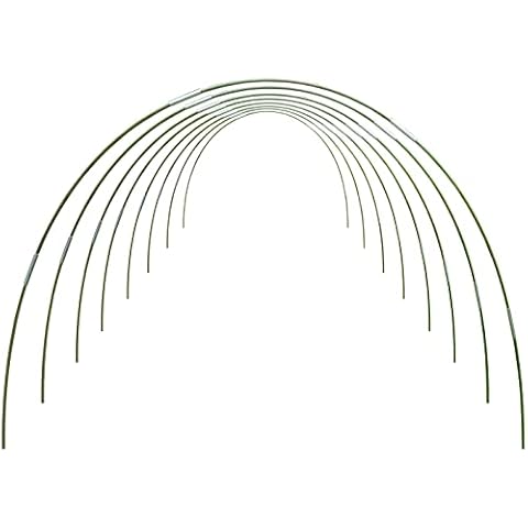 Hoop House Greenhouse Hoops Garden Hoops for Raised Beds for Row Cover Hoops Super Wire Hoops Garden Hoop Green House Hoops for Garden Beds Garden Tunnel Rowtunnel (40packs (garden bed 2.8ft-4.2ft W)) Cover