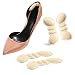 Heel Cushion Inserts/Heel Grips/Shoe Pads for Women Flat or High Heel to Prevent Heel Slipping Out of Shoes, Improve Shoes Too Big, Rubbing, Blisters, Foot Pain 2 Pairs (Beige)