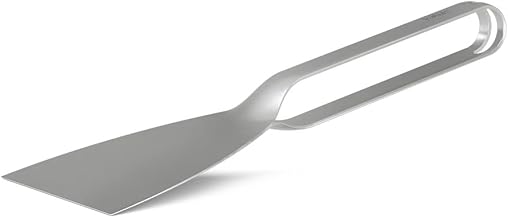 höfats Spatula - BBQ Spatula and Spatula for Cutting and Mixing Food as well as Cleaning the Griddle - BBQ Accessories Made of 100% Stainless Steel, Dishwasher Safe