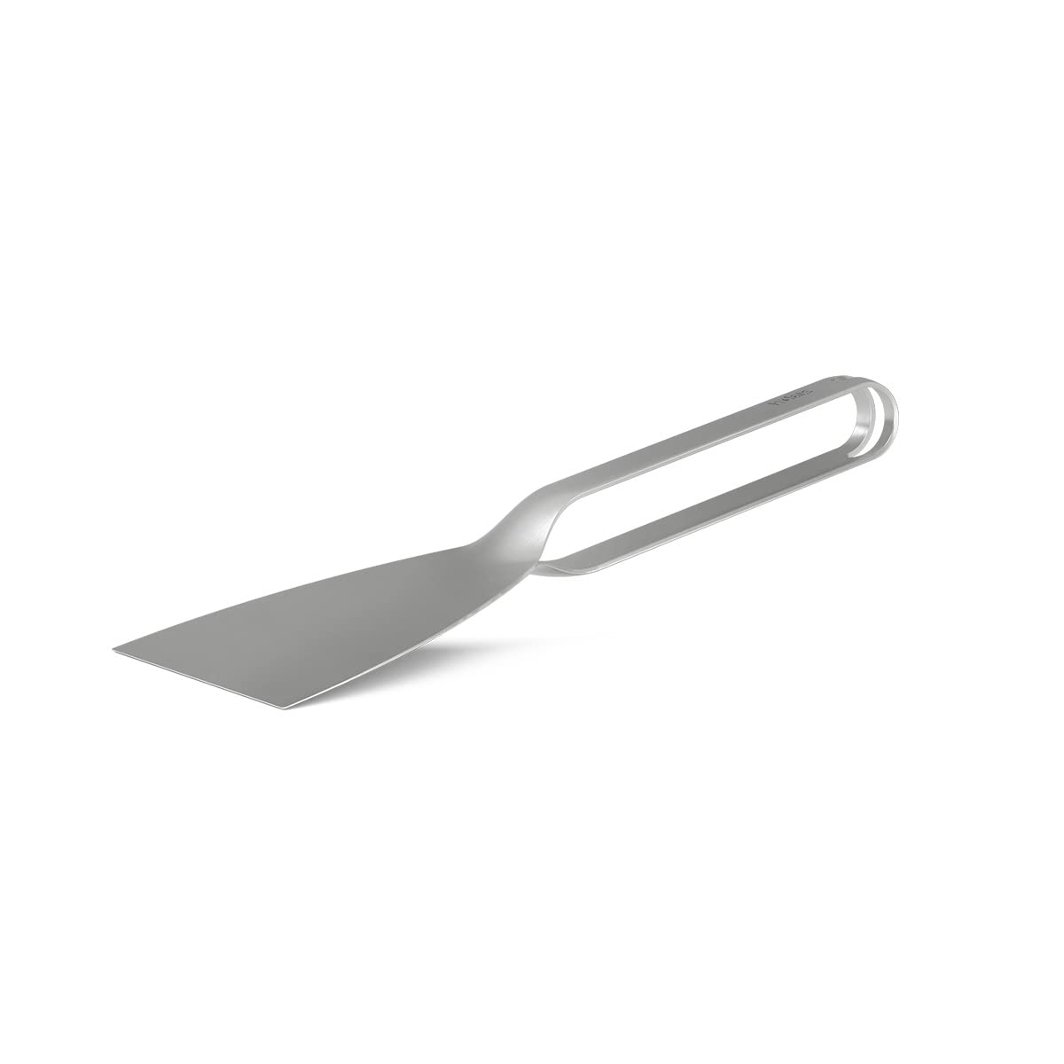 höfats - Spatola color argento – Spatola e paletta per tagliare e mescolare gli alimenti e per pulire la plancha – Accessori per barbecue in 100% acciaio inox, lavabile in lavastoviglie
