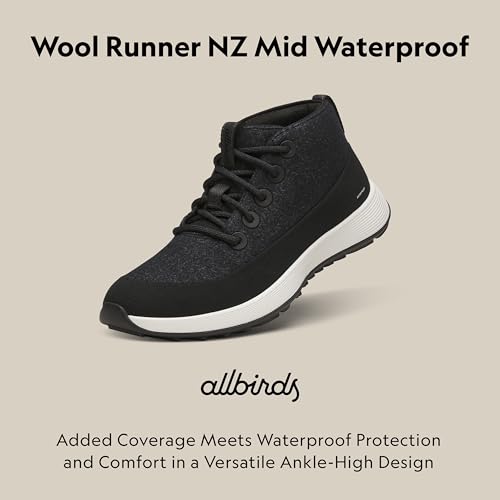 Image of Allbirds Men's Wool Runner NZ Mid Waterproof, Comfortable Mid-Cut Sneaker with Traction