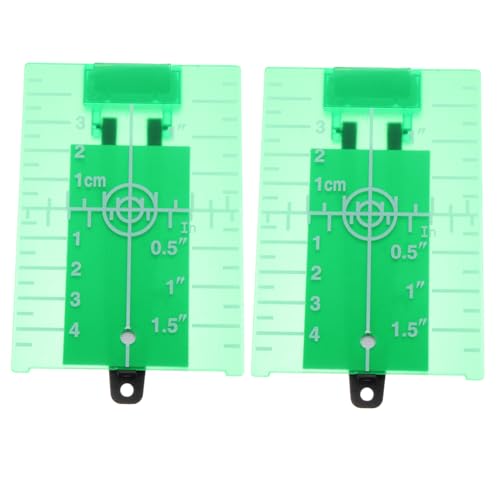 ibasenice 2個 緑色磁気床用ターゲットプレート 多機能固定可能マグネット付き 折りたたみスタンド搭載 レーザー投線機用測定アクセサリー