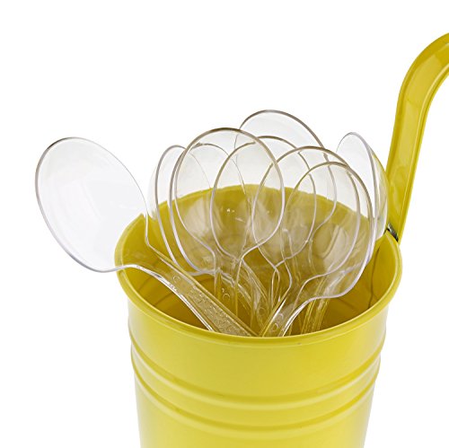 CiboWares Heavy Weight Clear Plastic Soup Spoons Case of 1000