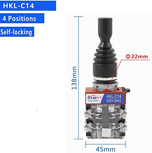 Manette joystick 22mm auto-verrouillage 4 directions haute précision 4NO - 2