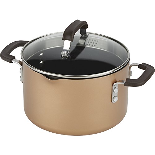 Emeril Lagasse Nonstick 4-Quart Multi-Cooker Saucepot with Fryer and Steamer Attachments, Copper