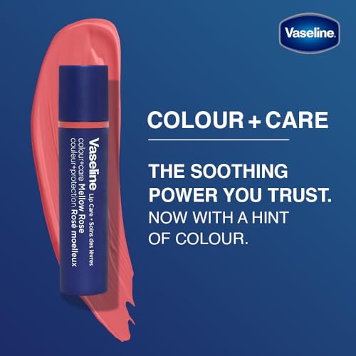 Image of Vaseline Colour+Care Mellow Rose Tinted Lip Balm Stick 3g (Pack of 3)