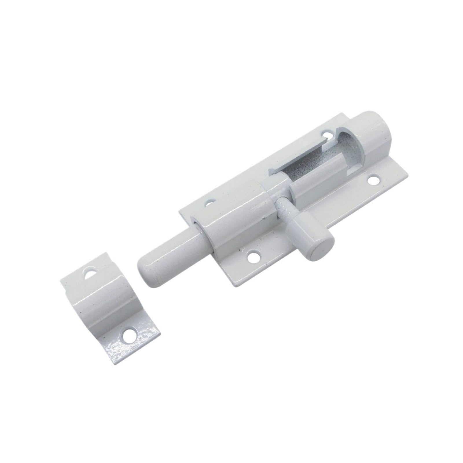 Chiavistello 4 pz Barilotto Bullone 2/3/4/5/6/8 pollici In Lega di Alluminio Porta Fermo Bianco Porta chiavistello Fermo Ferramenteria e attrezzi for la Casa Cancello di Sicurezza(8inch)