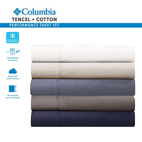 Satin de coton respirant Columbia Omni Freeze avec drap-housse