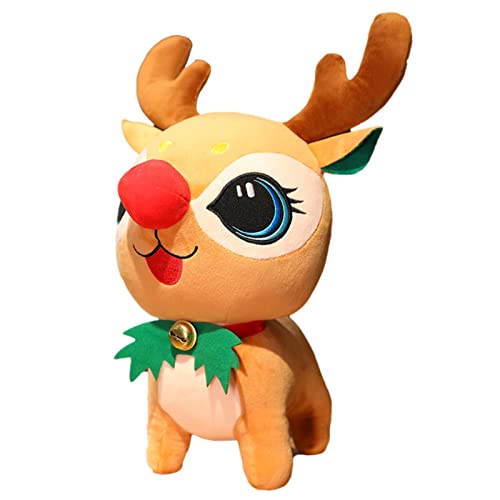 Amesor Jouets en Peluche de Noël - Poupées en Peluche Père Noël Bonhomme de Neige Elk,Ornements de poupées en Peluche Stitch pour Enfants, Enfants, Tout-Petits, bébés, Adolescents Cover