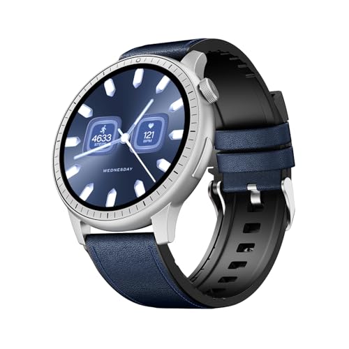 Image of Boat Valour Watch 1 R, AI Smart Habit Builder, 1.43 inch 3D Immersive AMOLED Display, 1000 nits, Light-Weight Aluminium Build 3 ATM, 10 Days Battery Life, Smart Watches for Man (Imperial Leather)