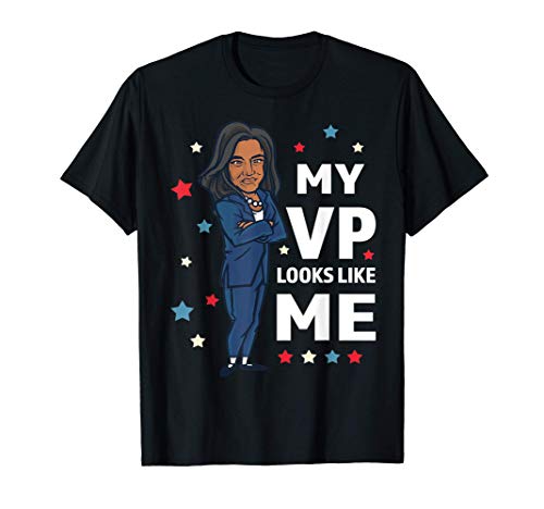 My VP Looks Like Me - Cute Melanin Black Afro Girl & Women T-Shirt