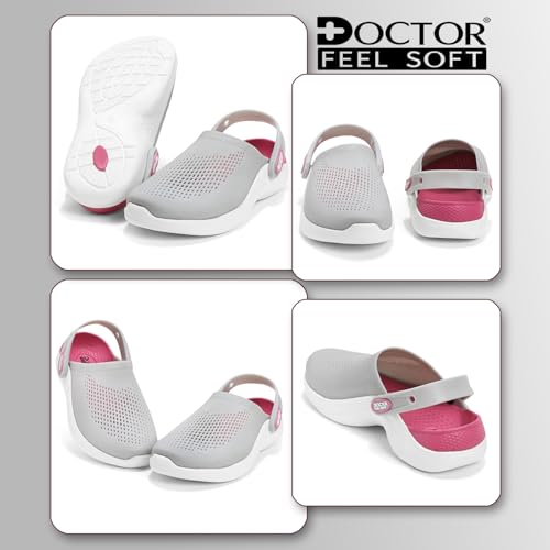 Image of Clogs for Women | Cushioned EVA Slip-On Sandals with Back Strap | Lightweight Anti-Slip Everyday Wear Footwear